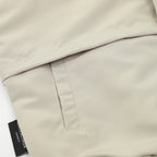 Cremefarbener Trainingsanzug aus Nylon mit Paspelierung – Herren