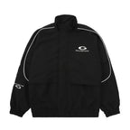 Cremefarbener Trainingsanzug aus Nylon mit Paspelierung – Herren