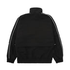 Cremefarbener Trainingsanzug aus Nylon mit Paspelierung – Herren