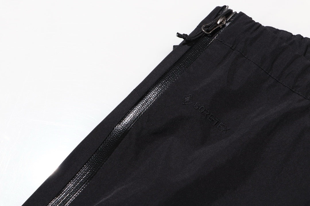 Schwarze Nylon-Technik-Hose – Herren