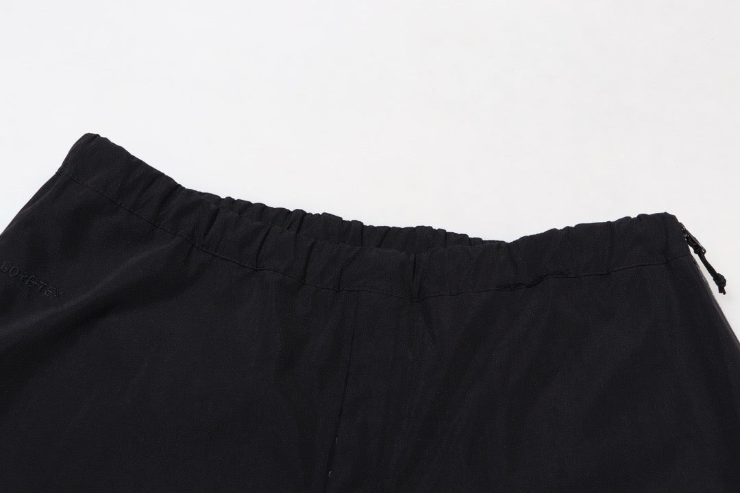 Schwarze Nylon-Technik-Hose – Herren