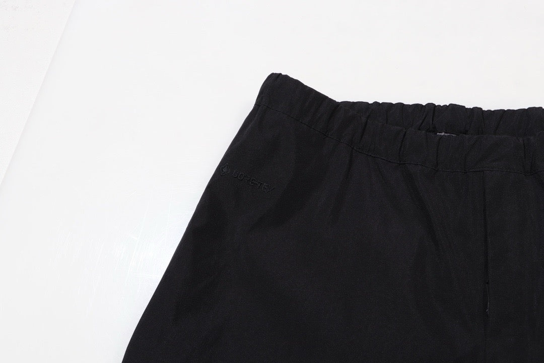 Schwarze Nylon-Technik-Hose – Herren