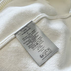 Cremefarbenes Baumwoll-Sweatshirt mit Script-Logo – Herren