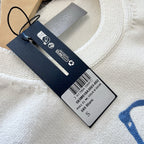 Cremefarbenes Baumwoll-Sweatshirt mit Script-Logo – Herren