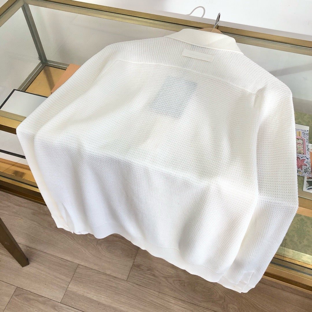 Hemd in Weiß und Apricot – Herren