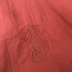 Red Nylon Plain Hooded - Men's