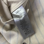 Cremefarbenes Langarmshirt aus Baumwolle mit Streifen – Herren