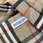 Beiges Overshirt aus Baumwolle mit Karomuster – Herren