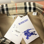 Beiges Overshirt aus Baumwolle mit Karomuster – Herren