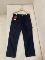 Marineblau Baumwolle Uni Regular Fit - Herren