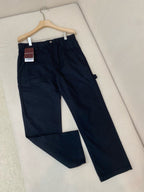 Marineblau Baumwolle Uni Regular Fit - Herren