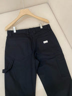Marineblau Baumwolle Uni Regular Fit - Herren