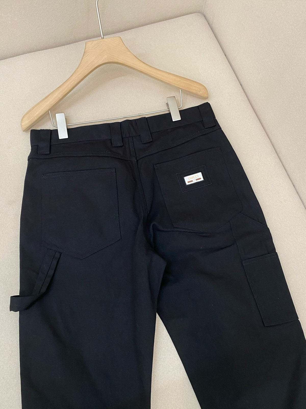 Marineblau Baumwolle Uni Regular Fit - Herren
