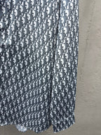 Weißes Langarmshirt aus Baumwolle mit Monogramm-Print – Herren