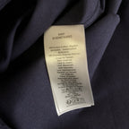 Navy Baumwoll-Langarmshirt mit Schriftzug – Herren