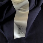 Navy Baumwoll-Langarmshirt mit Schriftzug – Herren