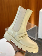 Black Patent Lug Sole Chelsea Boot - Women's