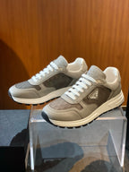 Grey Suede Colourblock Runner - Men's