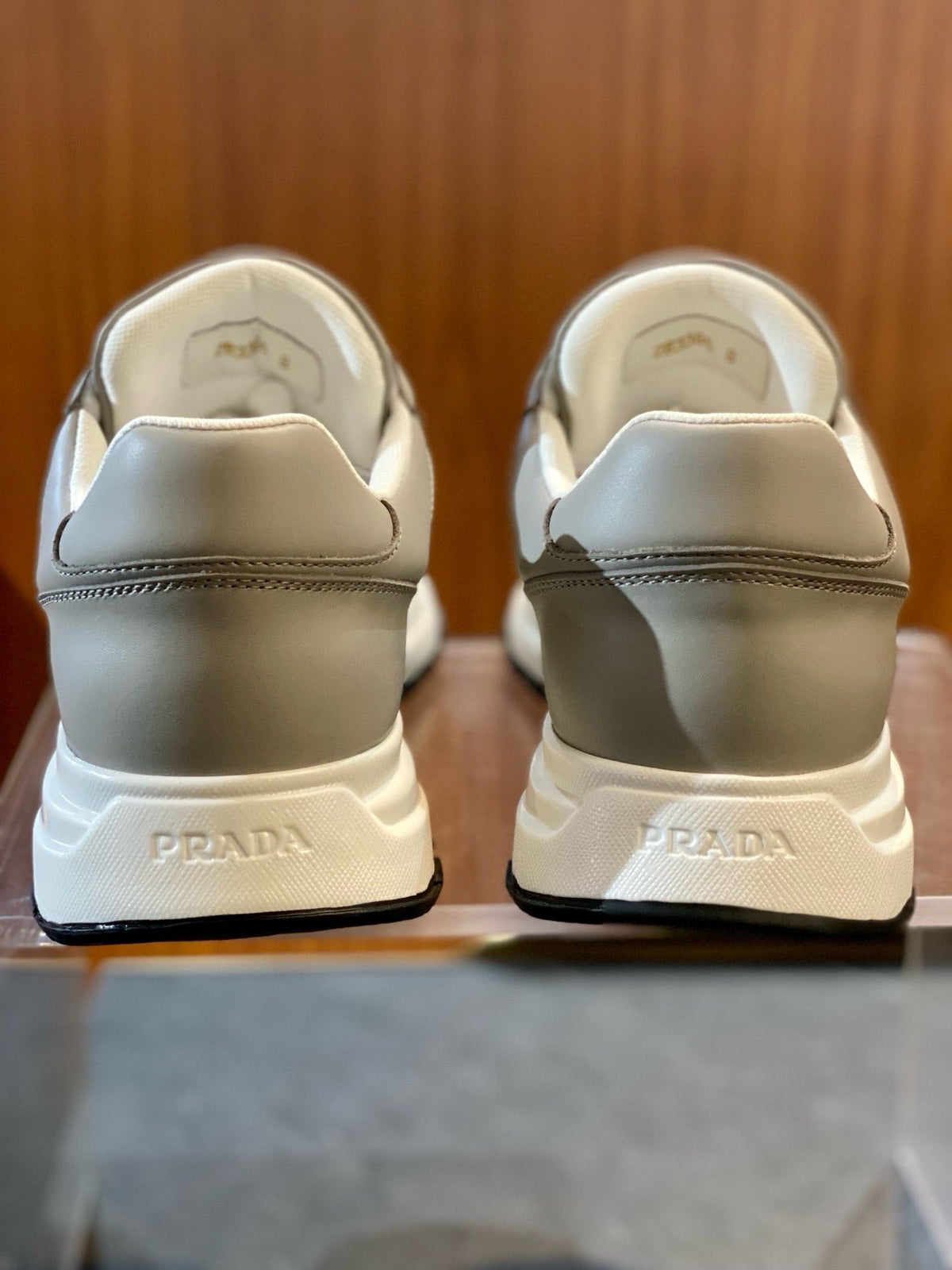 Grey Suede Colourblock Runner - Men's