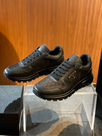 Grey Suede Colourblock Runner - Men's