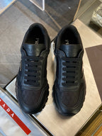 Grey Suede Colourblock Runner - Men's