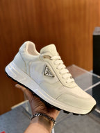 Grey Suede Colourblock Runner - Men's