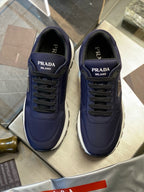 Grey Suede Colourblock Runner - Men's