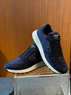 Grey Suede Colourblock Runner - Men's
