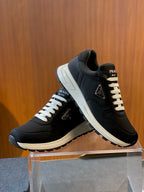 Grey Suede Colourblock Runner - Men's
