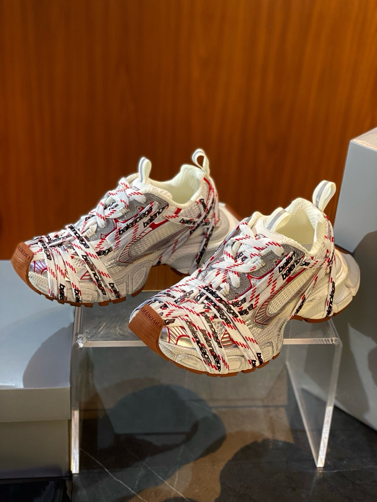 Graffiti Print Mesh Sneakers