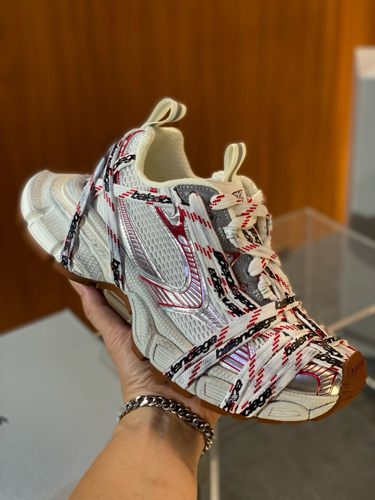 Graffiti Print Mesh Sneakers