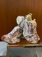 Graffiti Print Mesh Sneakers
