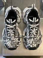 Graffiti Print Mesh Sneakers