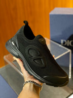 Knit Runner Olive Sneakers - Men's