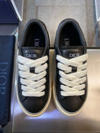 Knit Low-Top Beige Sneakers - Men's