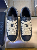 Knit Low-Top Beige Sneakers - Men's
