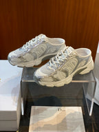 Grey Mesh Print Runner - Women's