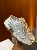 Grey Mesh Print Runner - Women's