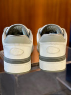Leather Low-Top Burgundy CD Sneakers - Men's