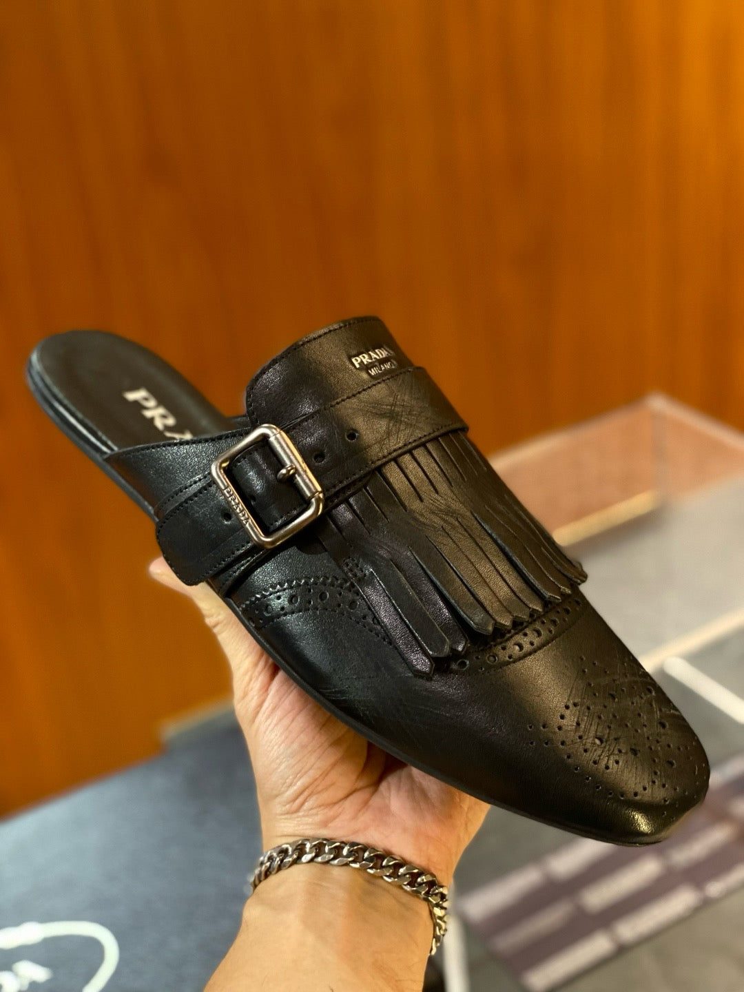 Mehrfarbige Mules