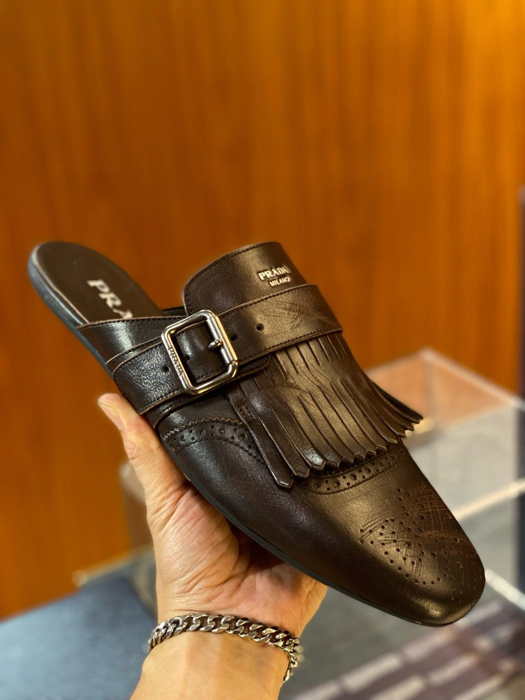 Mehrfarbige Mules
