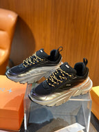Mesh Runner Yellow Sneakers - Men's