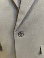 Schwarzer einreihiger Blazer aus Wolle – Herren