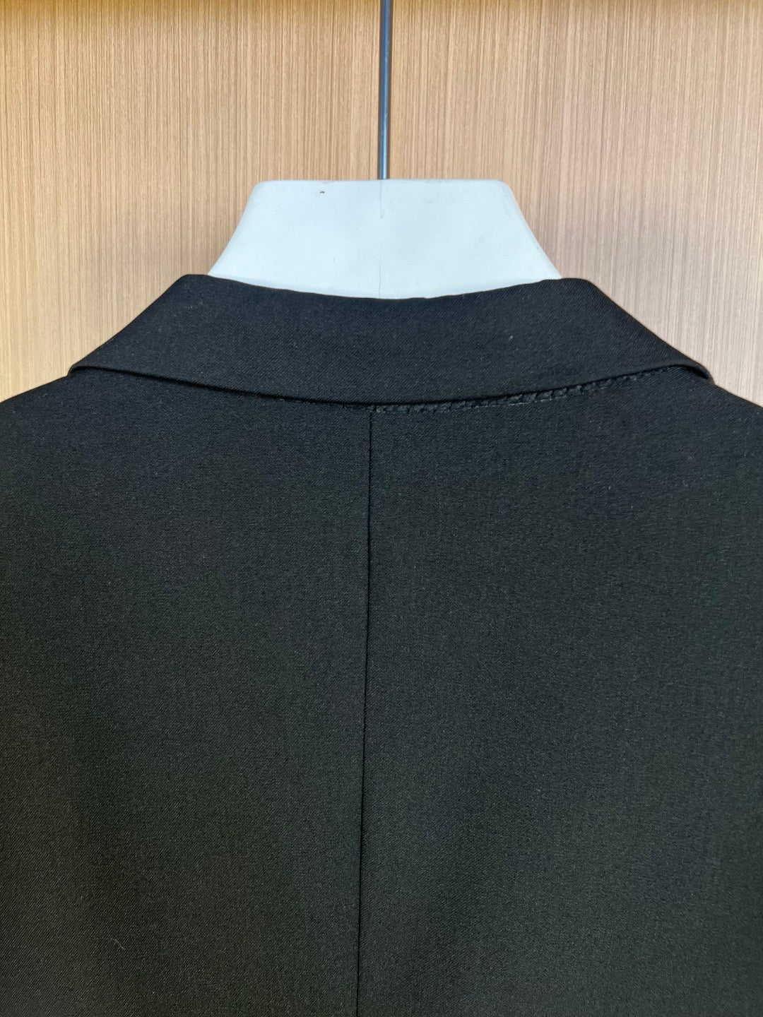 Schwarzer einreihiger Blazer aus Wolle – Herren