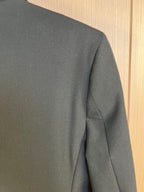 Schwarzer einreihiger Blazer aus Wolle – Herren