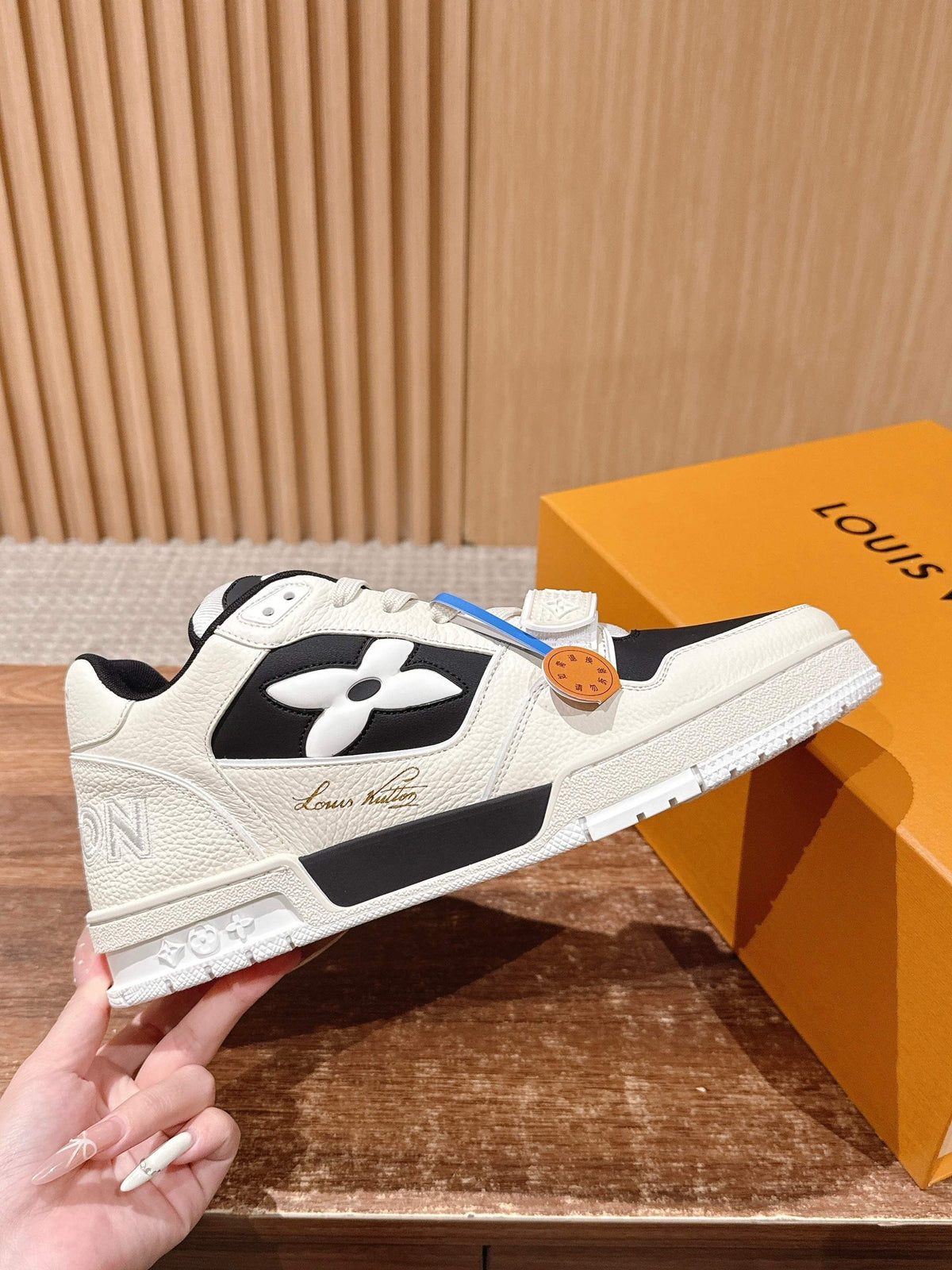 Trainer Navy and White