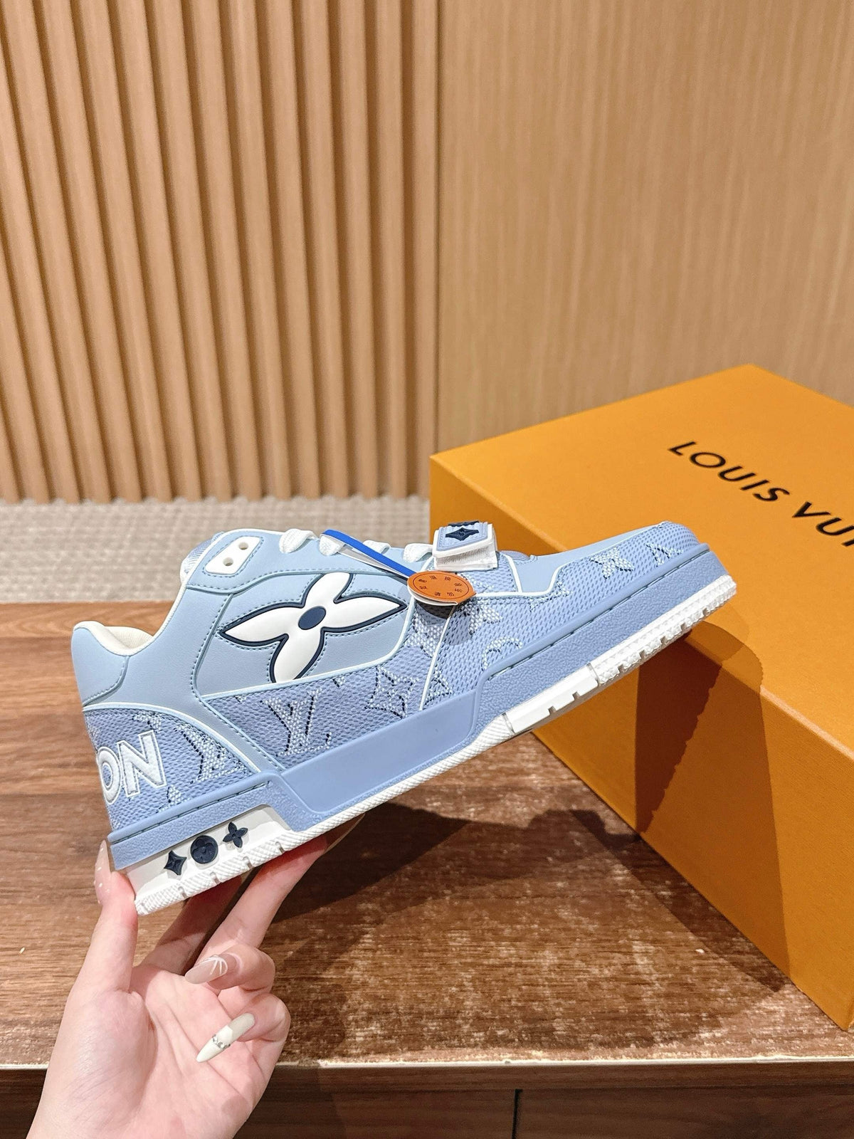 Trainer Navy and White