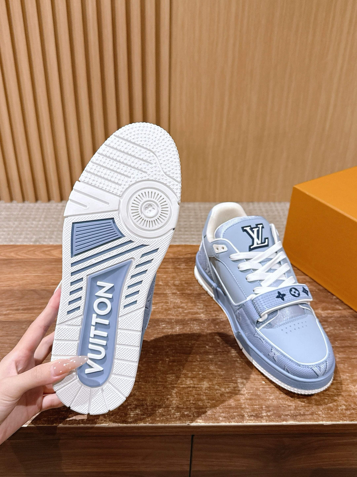 Trainer Navy and White
