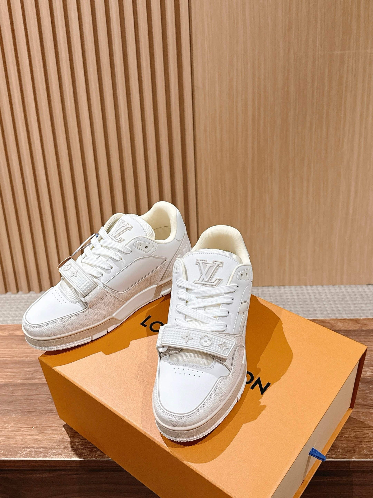 Trainer Navy and White