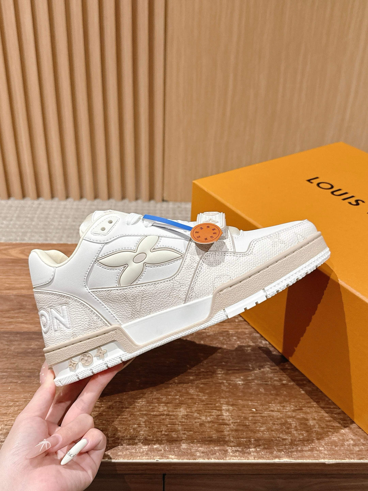 Trainer Navy and White